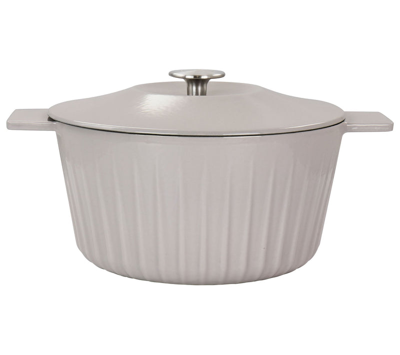 Martha Stewart 5-qt Cast Iron Embossed Dutch Oven w/ Lid — View 5