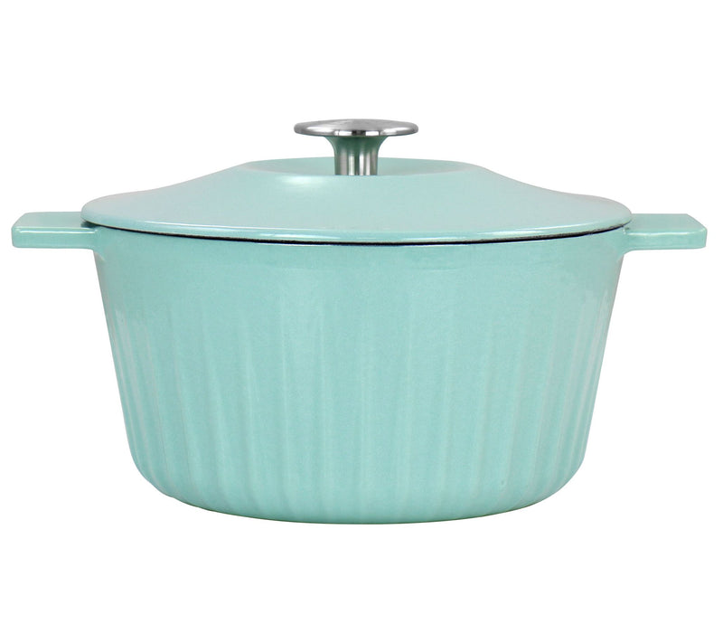 Martha Stewart 3-qt Cast Iron Embossed Dutch Oven w/ Lid — View 5