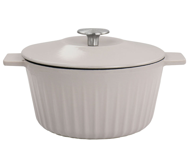 Martha Stewart 3-qt Cast Iron Embossed Dutch Oven w/ Lid — View 3