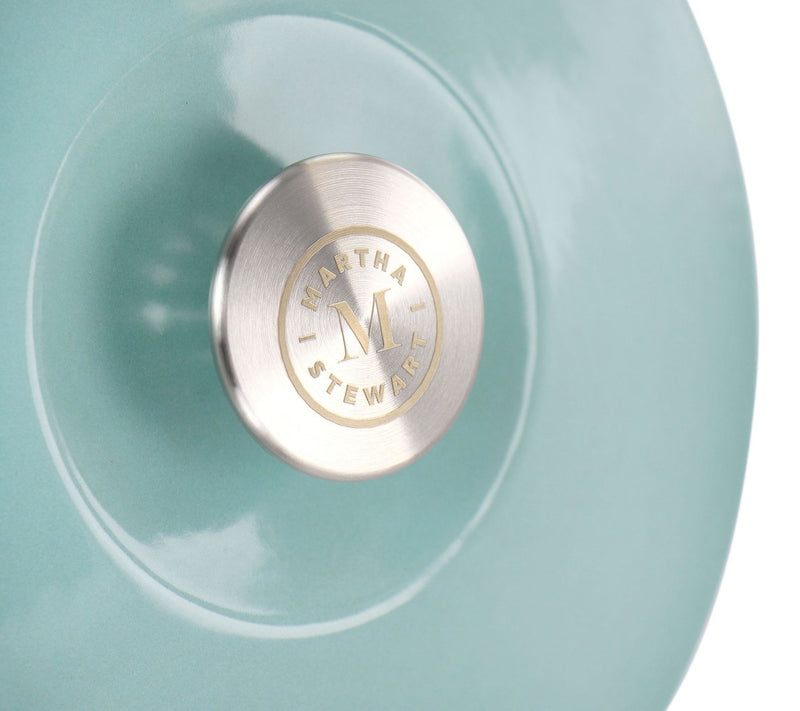 Martha Stewart 3-qt Cast Iron Embossed Dutch Oven w/ Lid — View 10