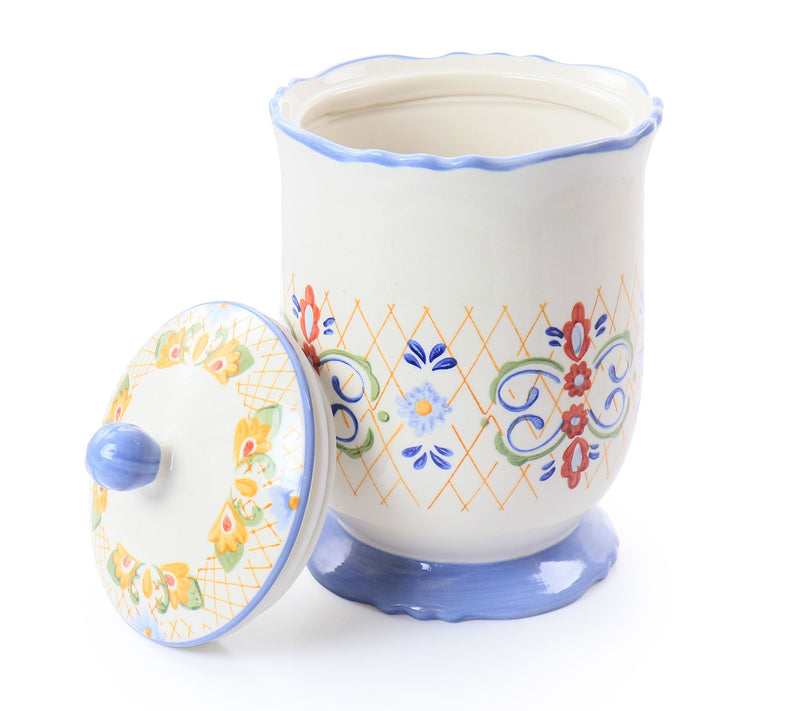 Laurie Gates Tierra 2.7-qt Hand Painted Caniste r with Lid — View 4