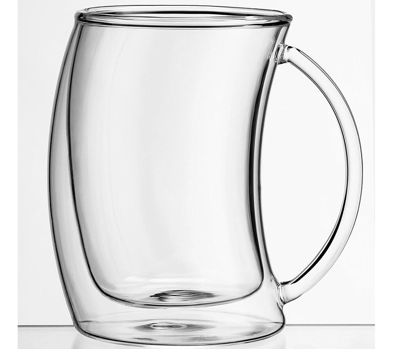 JoyJolt Set of (4) 10-oz Caleo Double Wall Coffe/Tea Glasses — View 8