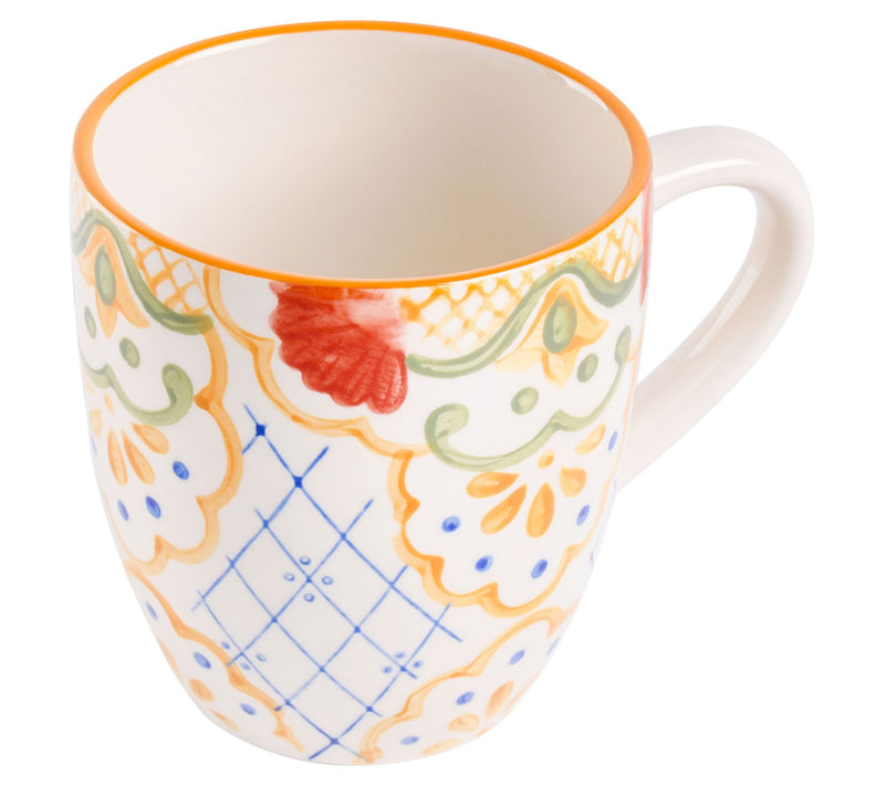 Laurie Gates Tierra Mosaic Set of 4 Hand Painted Mugs — View 5