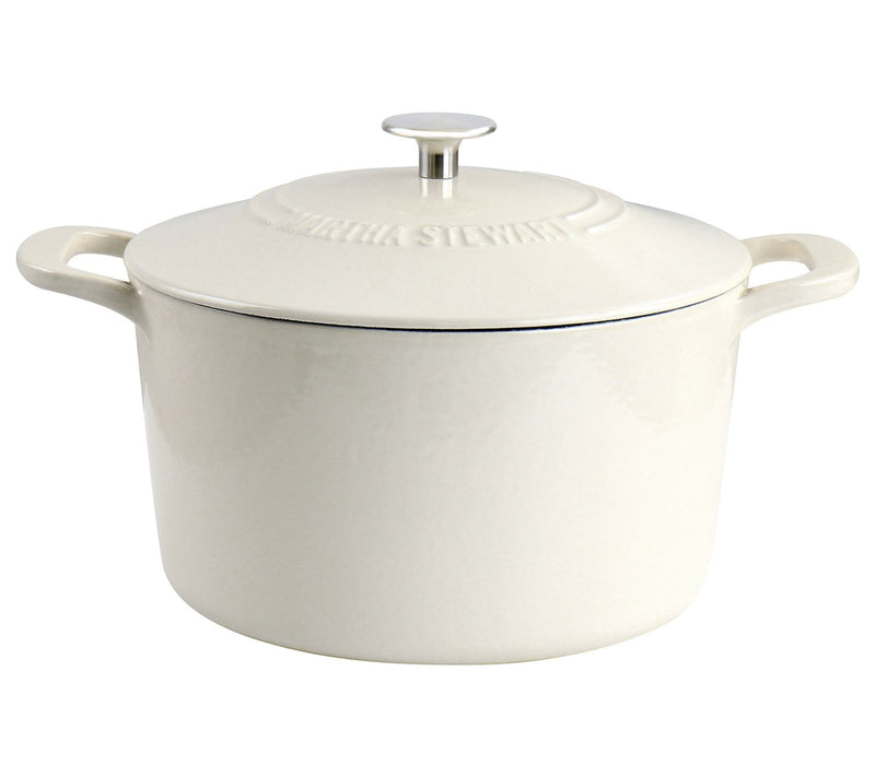 Martha Stewart Enameled Cast Iron 7-Quart Dutch Oven with Lid — Main view