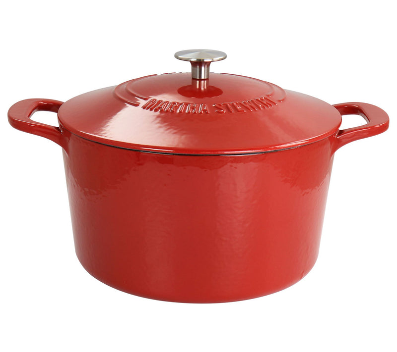 Martha Stewart Enameled Cast Iron 7-Quart Dutch Oven with Lid — View 5