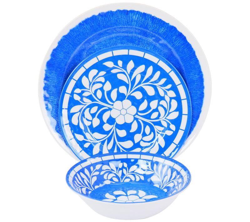 Elama 12-Piece Melamine Dinnerware Set — View 7