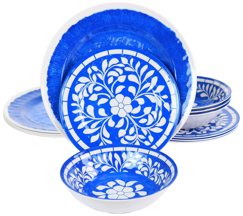 Elama 12-Piece Melamine Dinnerware Set — View 6