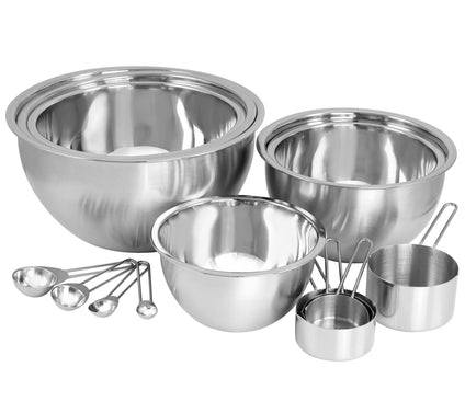 Mega Chef 14-Piece Measuring Set and Mixing Bowls