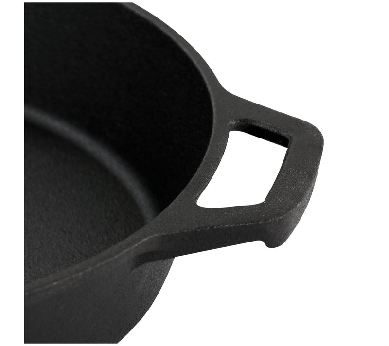 MegaChef 10 inch Round Cast Iron Frying Pan wit h Handle — View 5