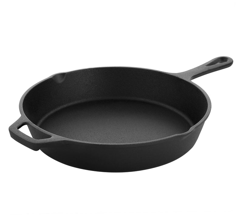 MegaChef 10 inch Round Cast Iron Frying Pan wit h Handle — Main view