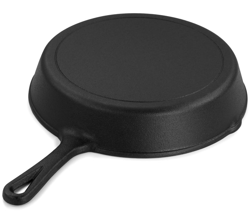 MegaChef 10 inch Round Cast Iron Frying Pan wit h Handle — View 7