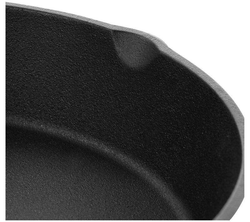 MegaChef 10 inch Round Cast Iron Frying Pan wit h Handle — View 6