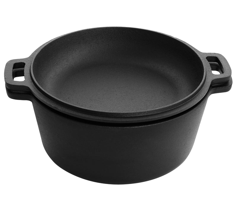 MegaChef 12-Piece Round PreSeasoned Cast Iron C ookware Set — View 6