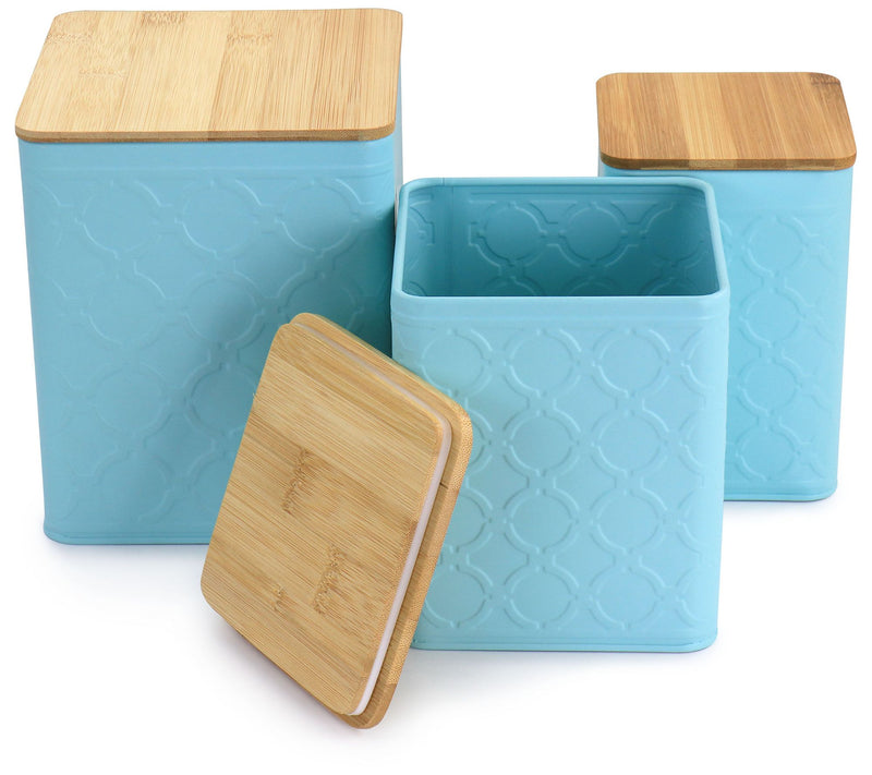 Mega Chef Set of 3 Square Iron Canisters — View 4