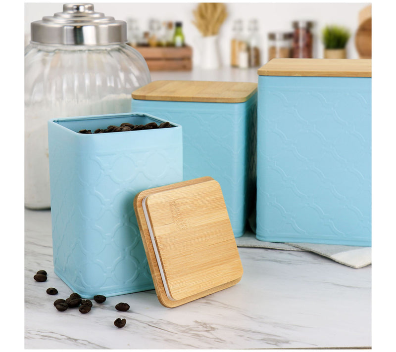 Mega Chef Set of 3 Square Iron Canisters — View 9