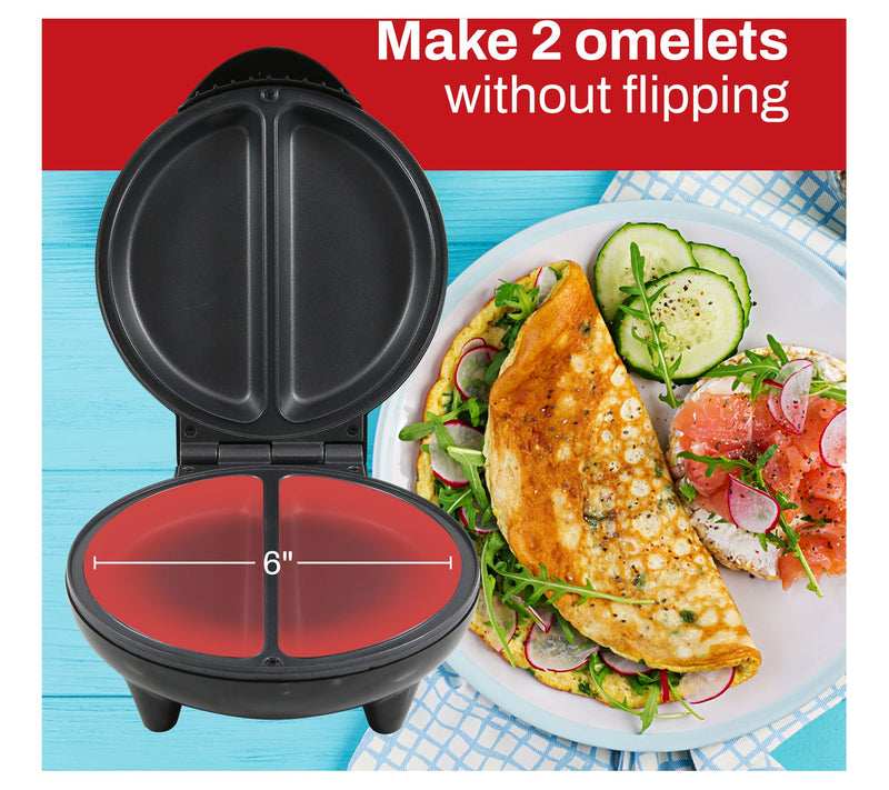 Elite Gourmet Dual Omelet & Frittatas Maker — View 7