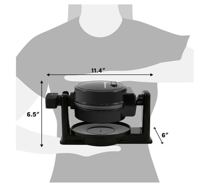 Elite Gourmet Flip Belgian 1.25" Waffle Maker — View 5