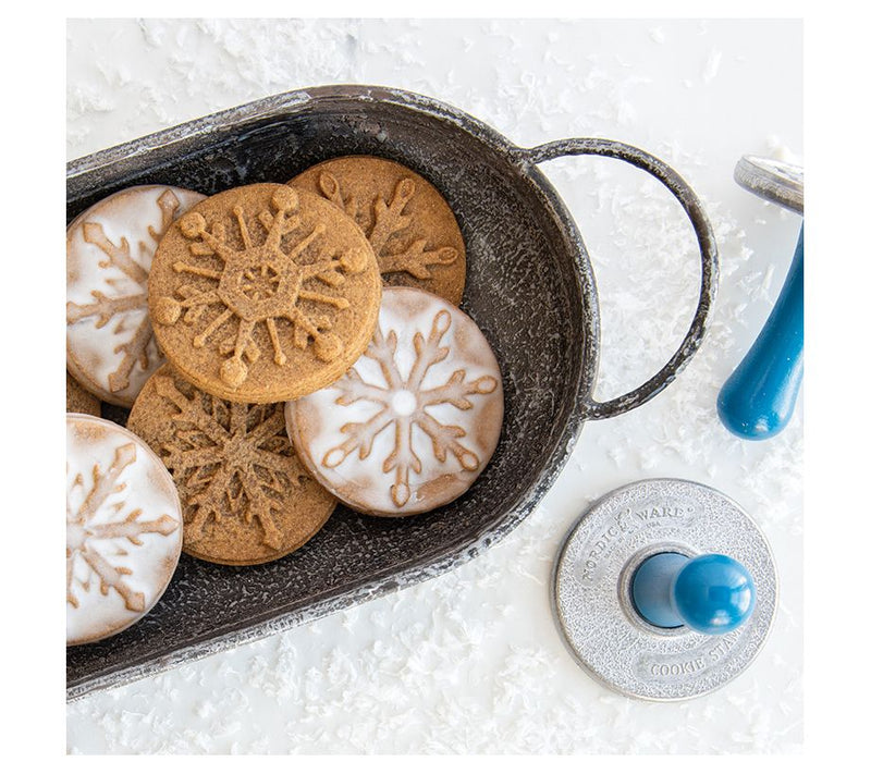 Nordic Ware 5 pc Snowflake Cookie Stamps & HalfSheet Pan Set — View 6