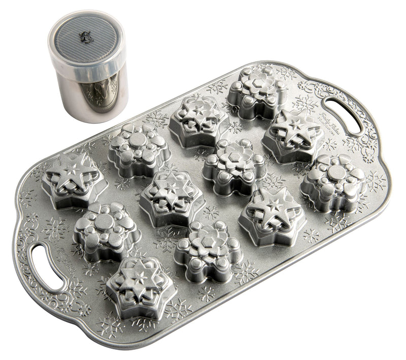 Nordic Ware Frosty Flakes Pan & Sugar Duster Set — View 2