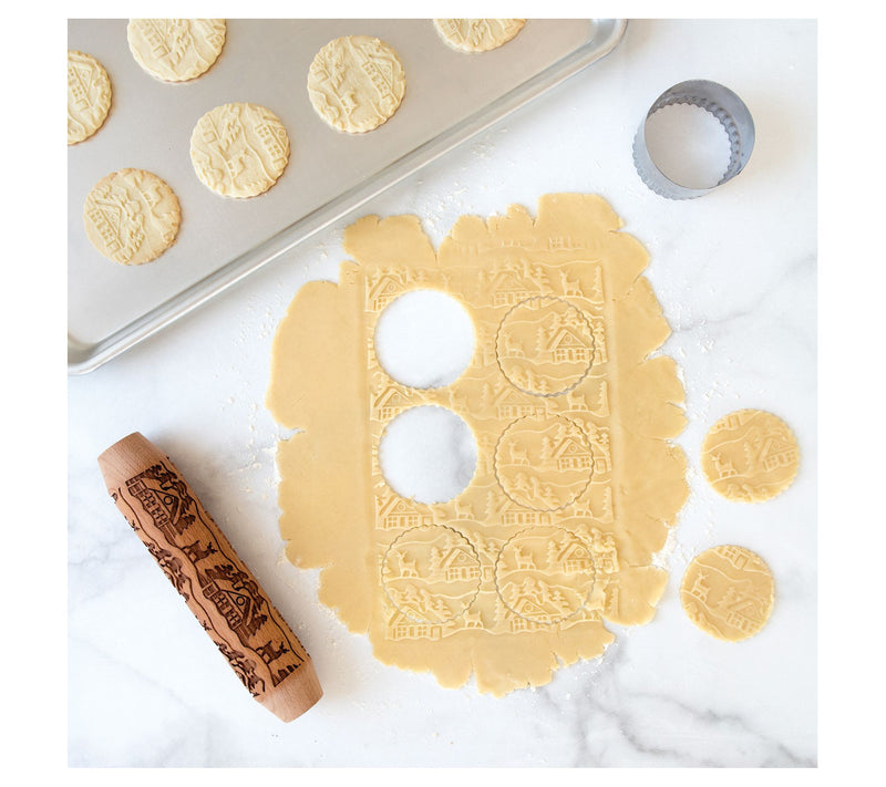 Nordic Ware Woodland Cottage Rolling Pin & HalfSheet Pan Set — View 5