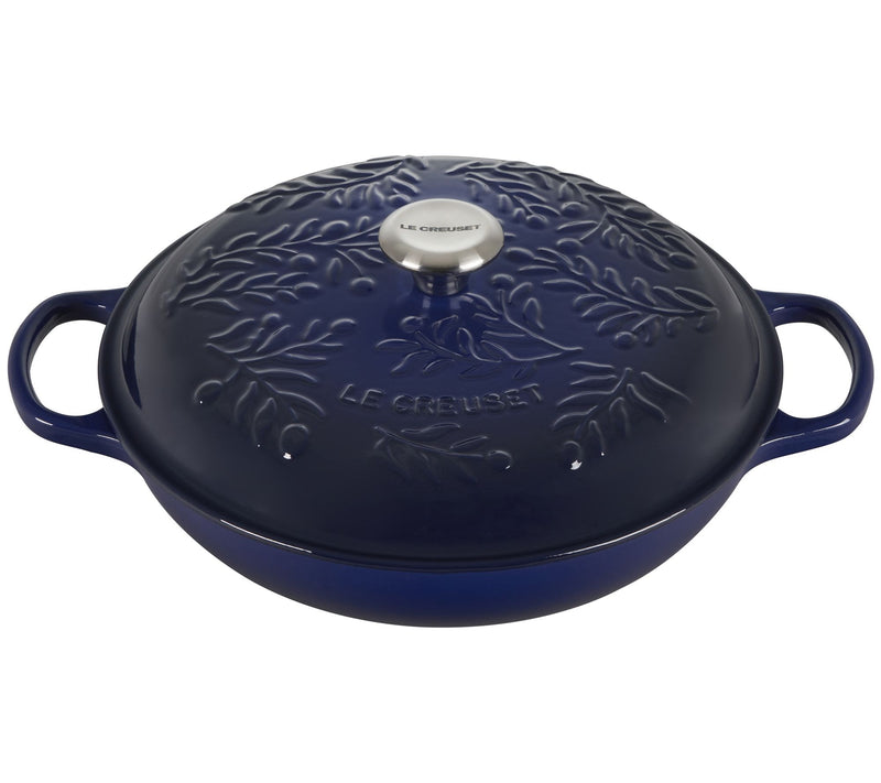 Le Creuset 3.5-qt Olive Branch Collection Braider w/ Lid — Main view