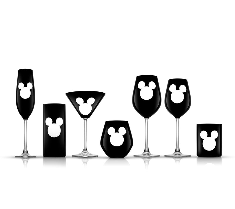 JoyJolt Set of 2 16oz Disney Luxury Mickey Wine Glasses — View 6