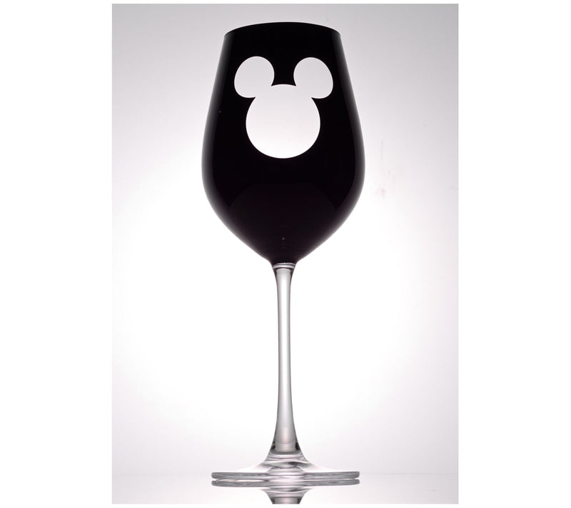 JoyJolt Set of 2 16oz Disney Luxury Mickey Wine Glasses — View 4