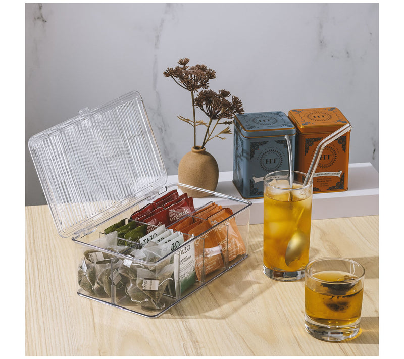 Sorbus (2) Med. & Lg. Storage Bins for Pantry with Lids — View 7