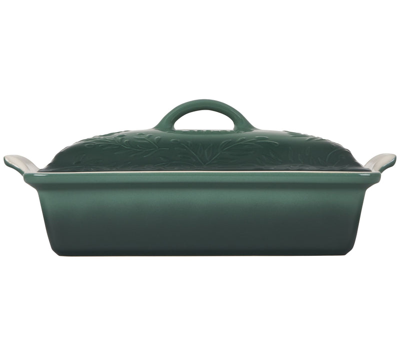 Le Creuset Olive Branch Collection Heritage Covred Casserole — View 8