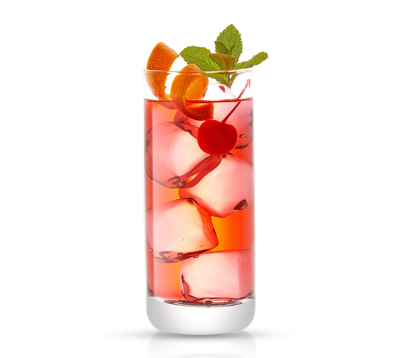 JoyJolt Set of (12) 13-oz Faye Crystal Highball Glasses — View 4