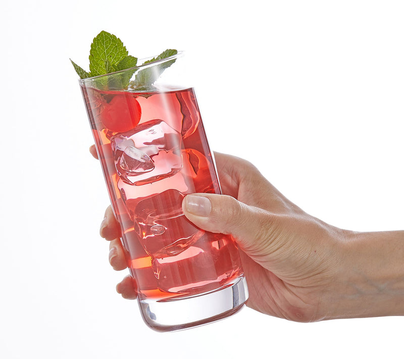 JoyJolt Set of (12) 13-oz Faye Crystal Highball Glasses — View 7