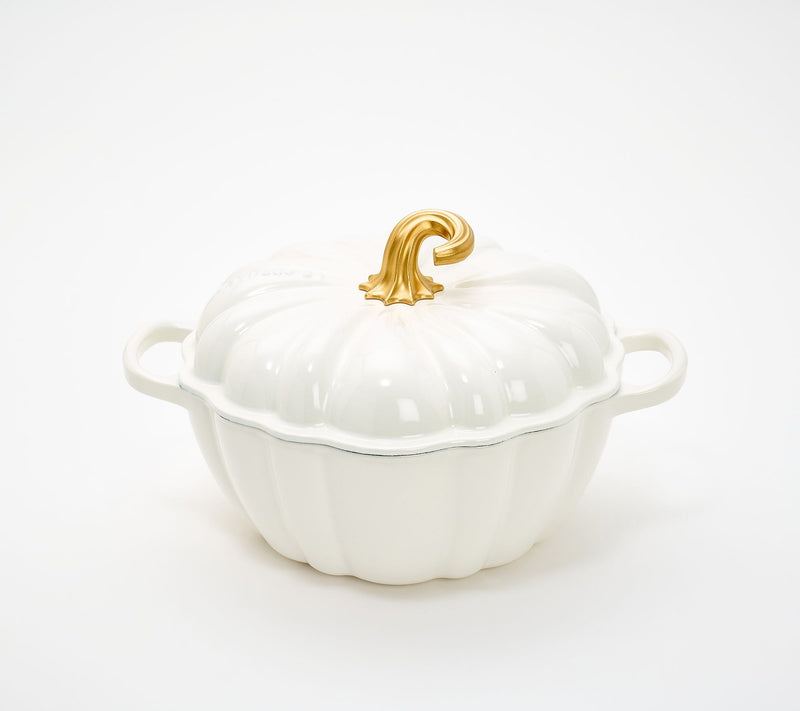 Le Creuset 4-qt Enameled Cast-Iron Pumpkin Cocote — Main view
