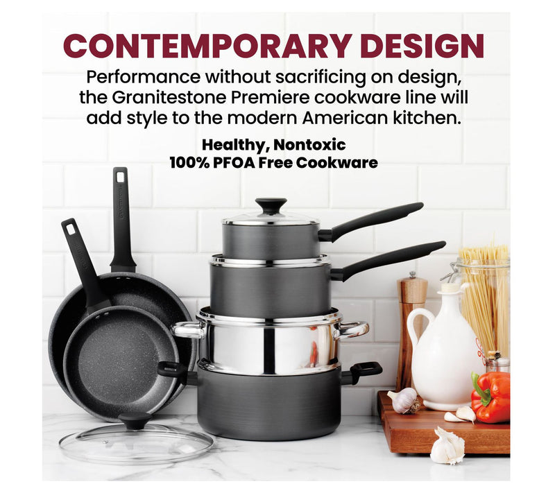 Granitestone Pro Premiere 13-Piece Hard Anodized Cookware Set — View 7