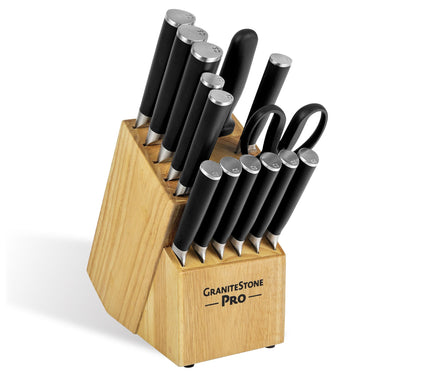 GraniteStone Pro Nutriblade 14-Piece Knife Setth Block