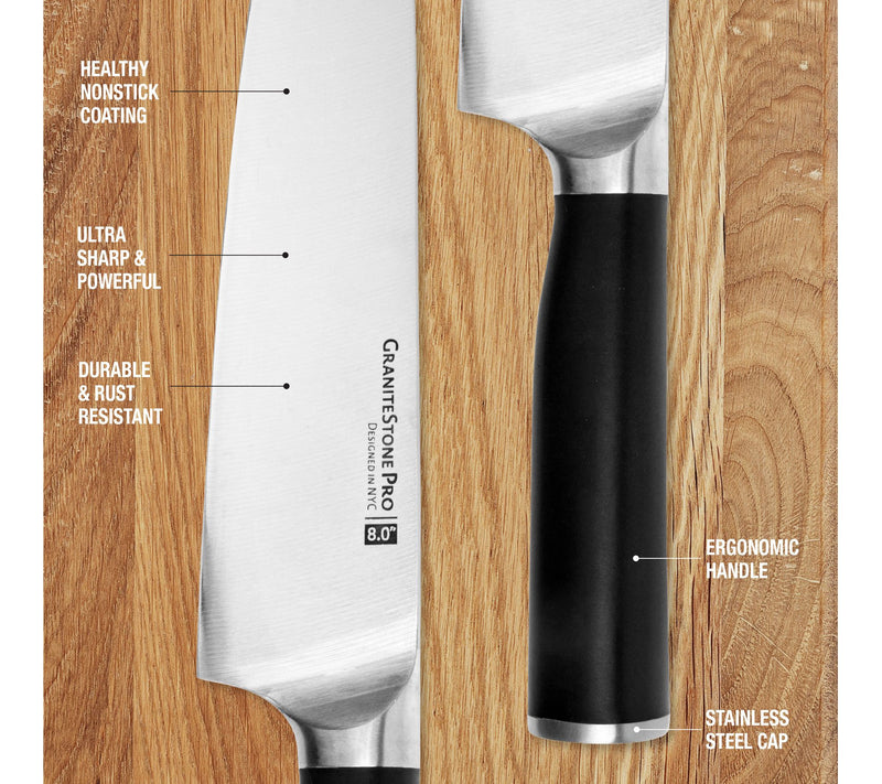 GraniteStone Pro Nutriblade 14-Piece Knife Setth Block — View 9
