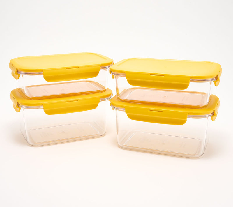 LocknLock 4-Piece Tritan Rectangle Storage Containers — View 26