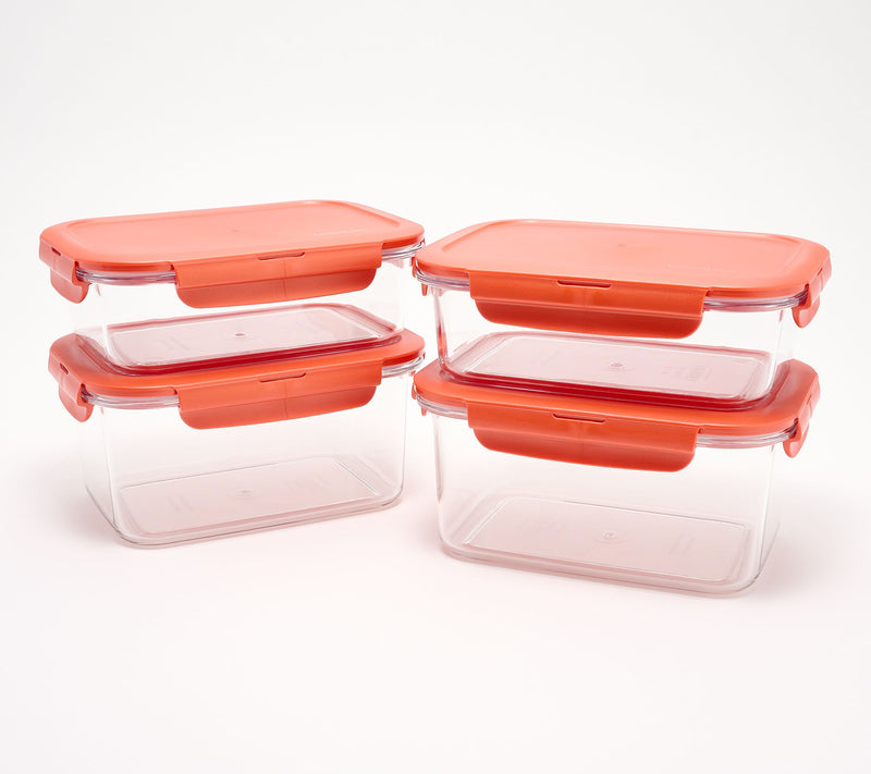 LocknLock 4-Piece Tritan Rectangle Storage Containers — View 31