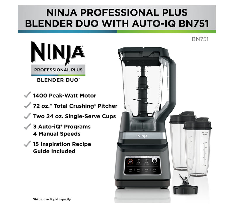 Ninja BN751 Duo Plus Blender with Auto IQ — View 6