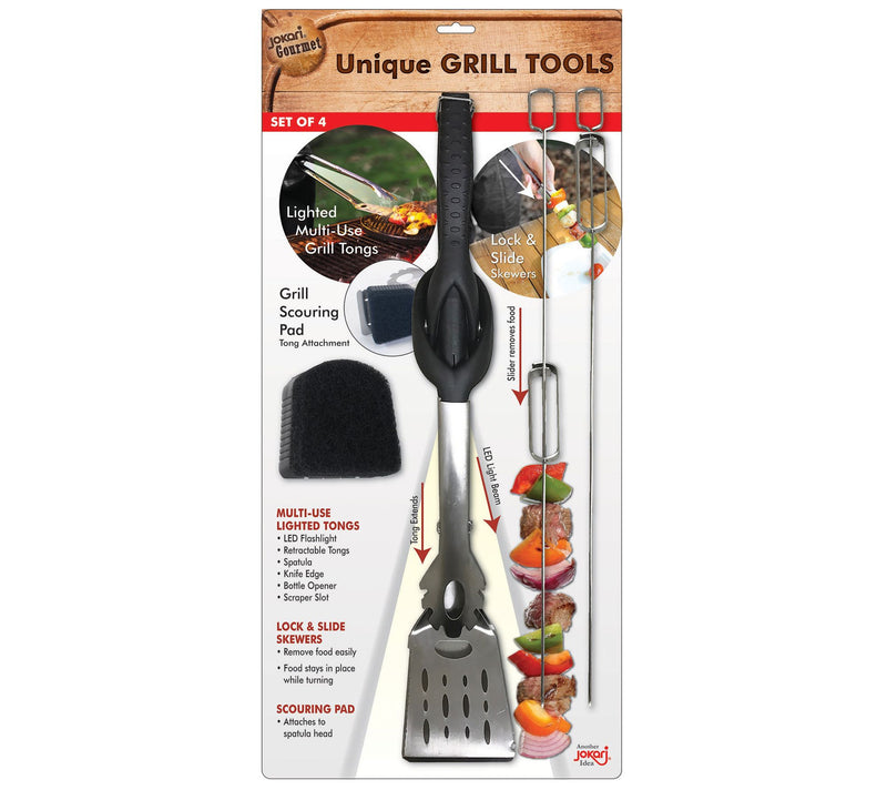 Jokari 4-Piece Unique Grill Tools Set — View 4