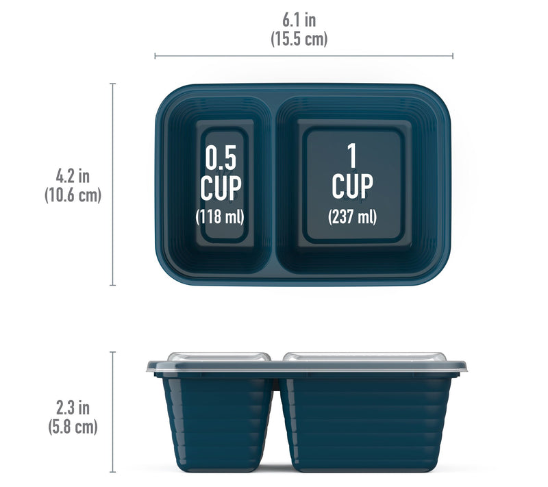 Bentgo 20pc Prep 2 Compartment Snack ContainerSet — View 13