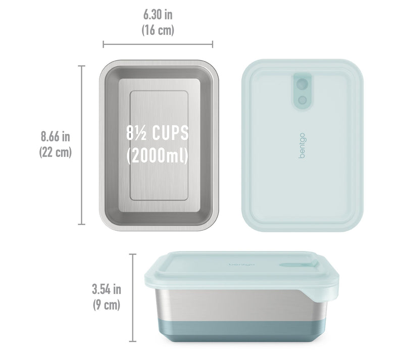 Bentgo Microsteel Heat & Eat Family Size Contai ner — View 8