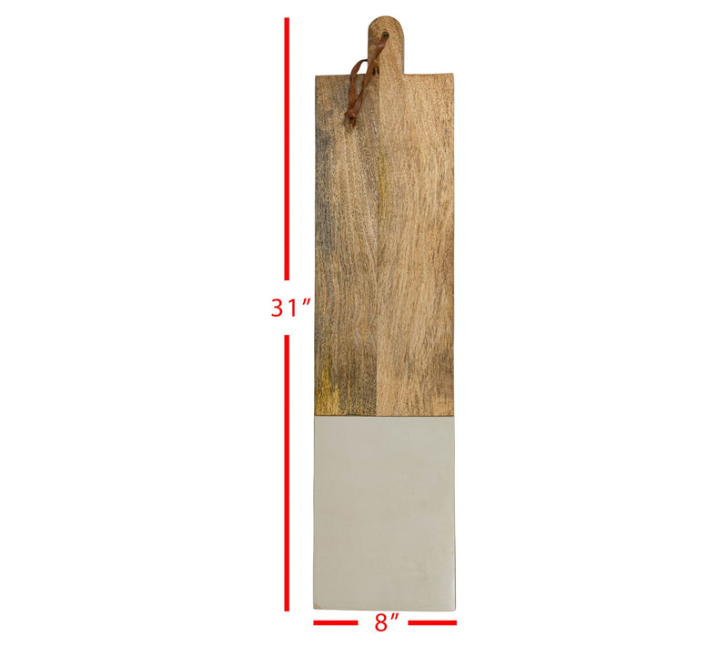 Foreside Home & Garden Resin & Wood Long Cutting Board — View 6