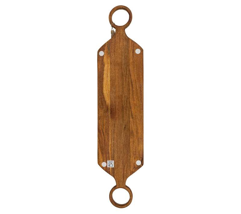 Foreside Home & Garden O-Handle Acacia Wood Serving Board — View 4