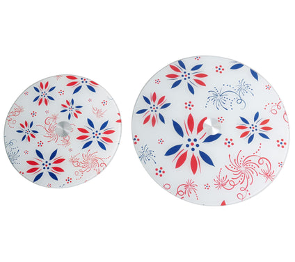 Temp-tations Seasonal 10" & 13" Tempered Glass Lazy Susans