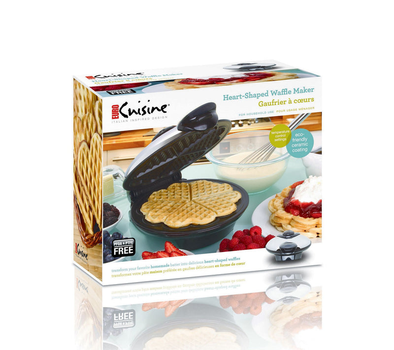 Euro Cuisine Heart-Shaped Waffle Maker — View 7