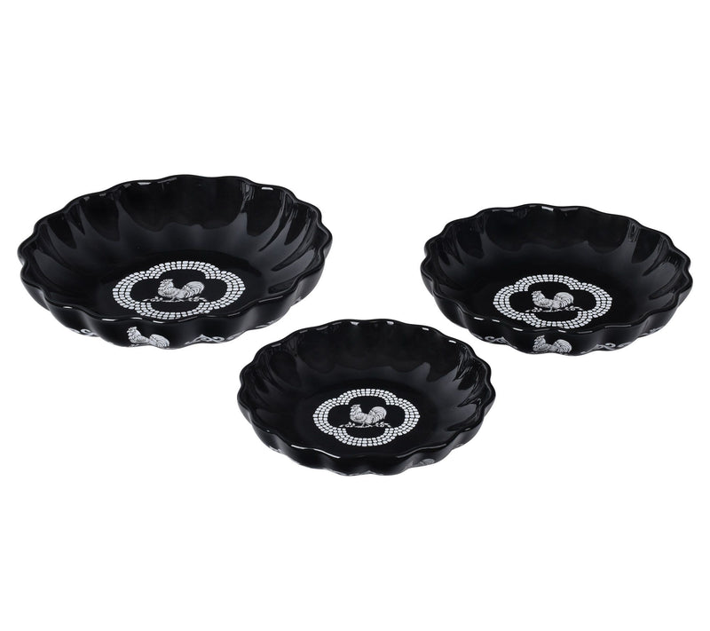 Temp-tations Doodle Doo S/3 Nesting Scalloped Edge Bakers — Main view