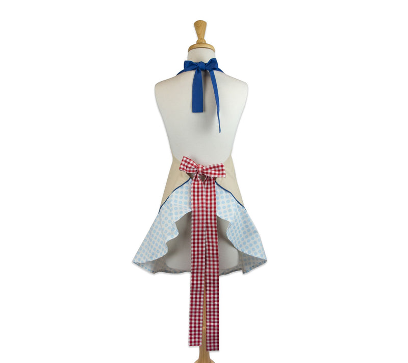 Design Imports Red Rooster Ruffle Apron — View 4