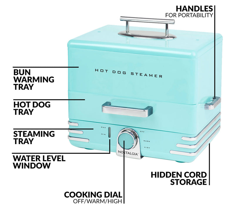 Nostalgia Hot Dog Steamer — View 7