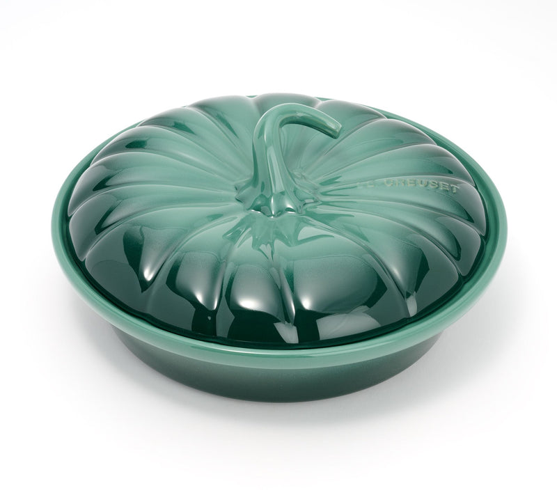 Le Creuset 9" Figural Stoneware Pumpkin Baker w/ Lid — View 2