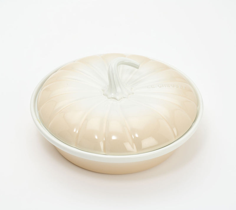 Le Creuset 9" Figural Stoneware Pumpkin Baker w/ Lid — View 14